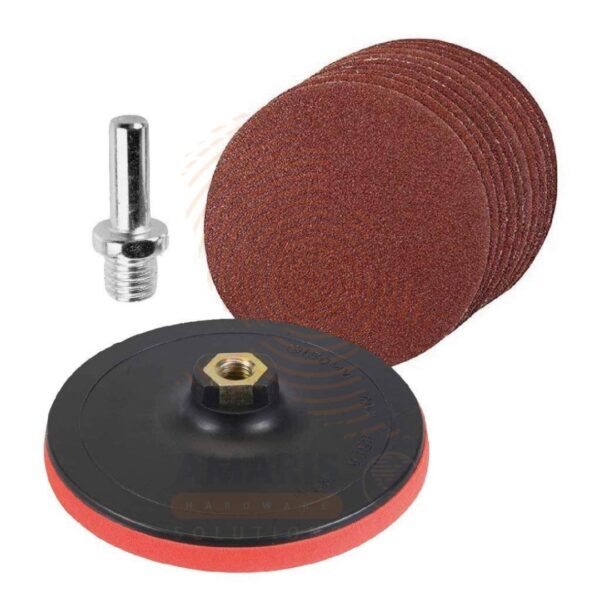 Backing Pads with 5 pcs Sanding Discs