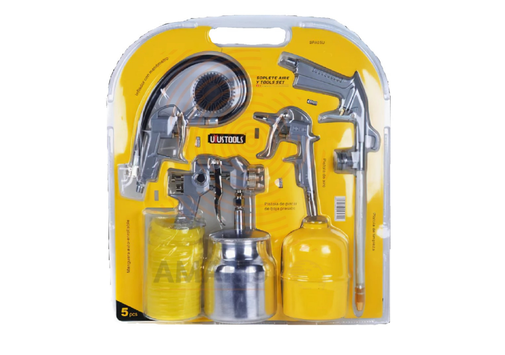 5 pcs spray gun & air tool accessory kit set Amaris Hardware