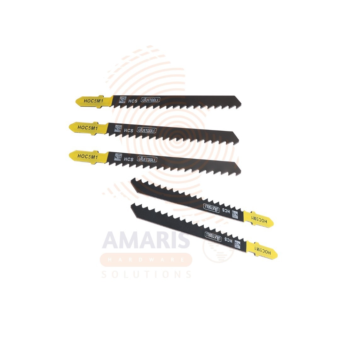 5 pcs Jig-Saw Blade Set Teeth Milled amaris hardware