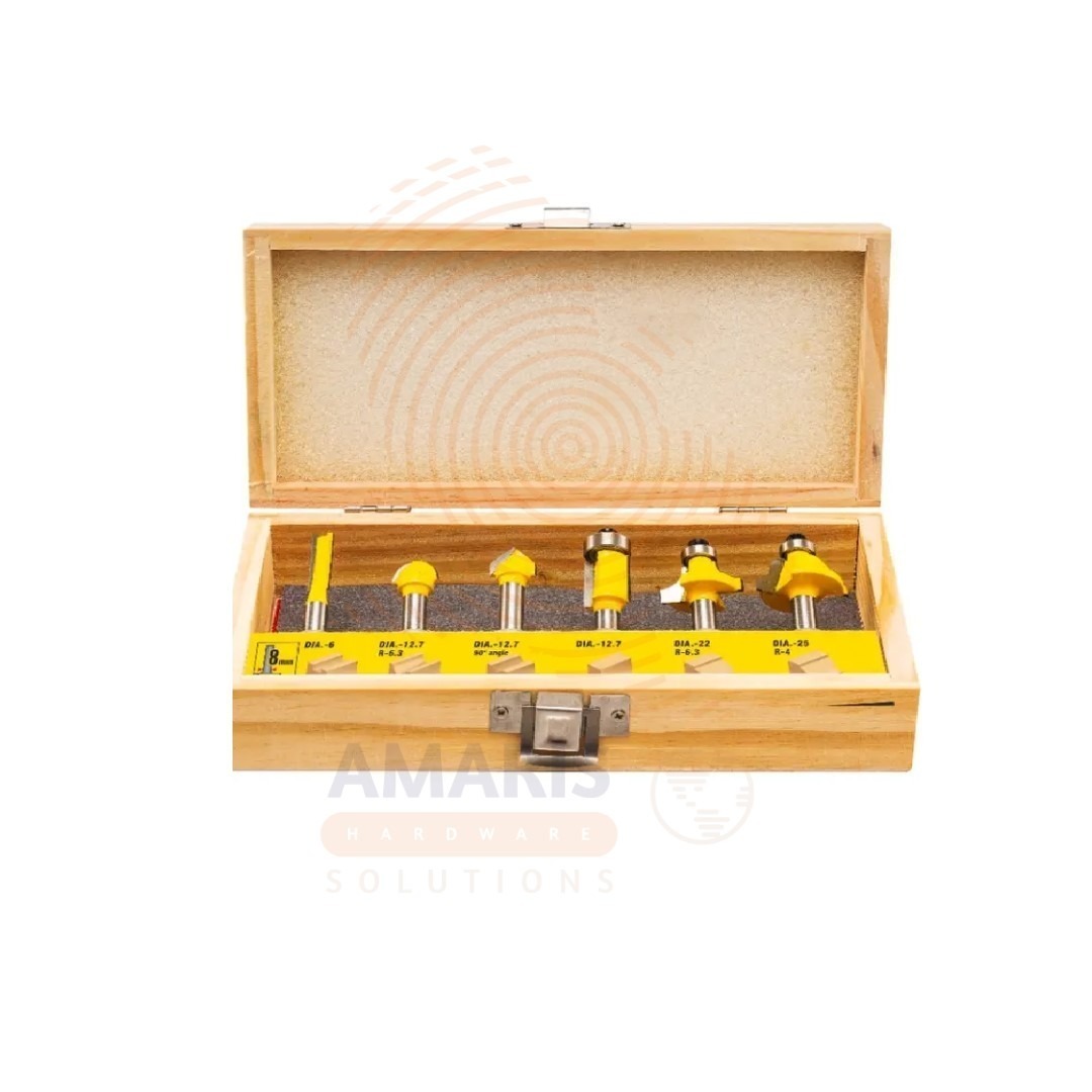 6 pcs Router Bit Set - Inch amaris hardware