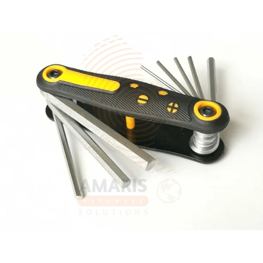 8 pcs Folding Hex Wrench Set - Plastic Shell amaris hardware