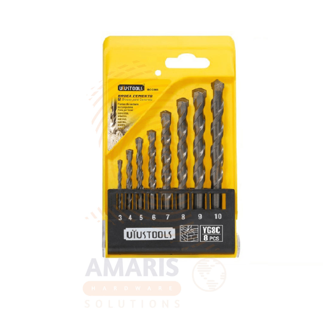 8 pcs High Speed Drill Bit Set -- Metric amaris hardware