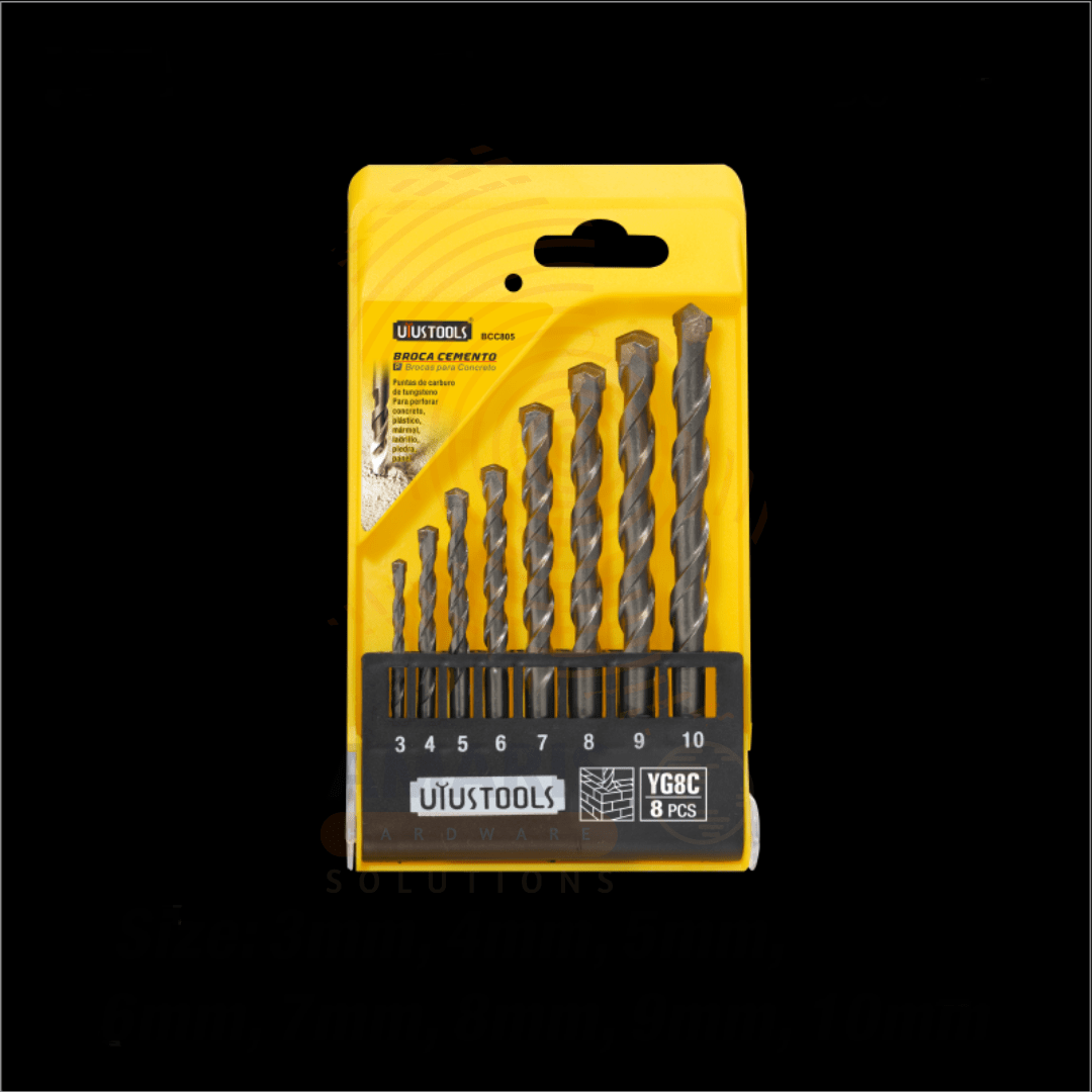 8 pcs Masonry Drill Bit Set amaris hardware