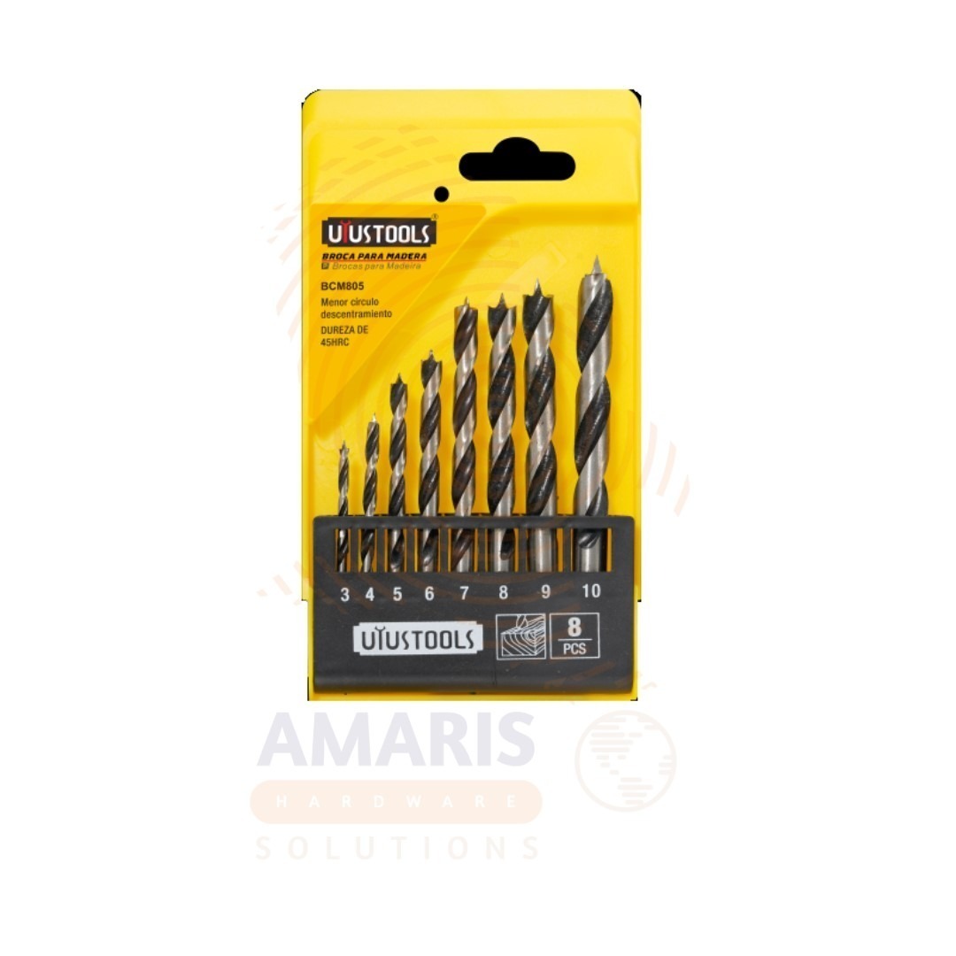 8 pcs Wood Drills Set-Metric amaris hardware