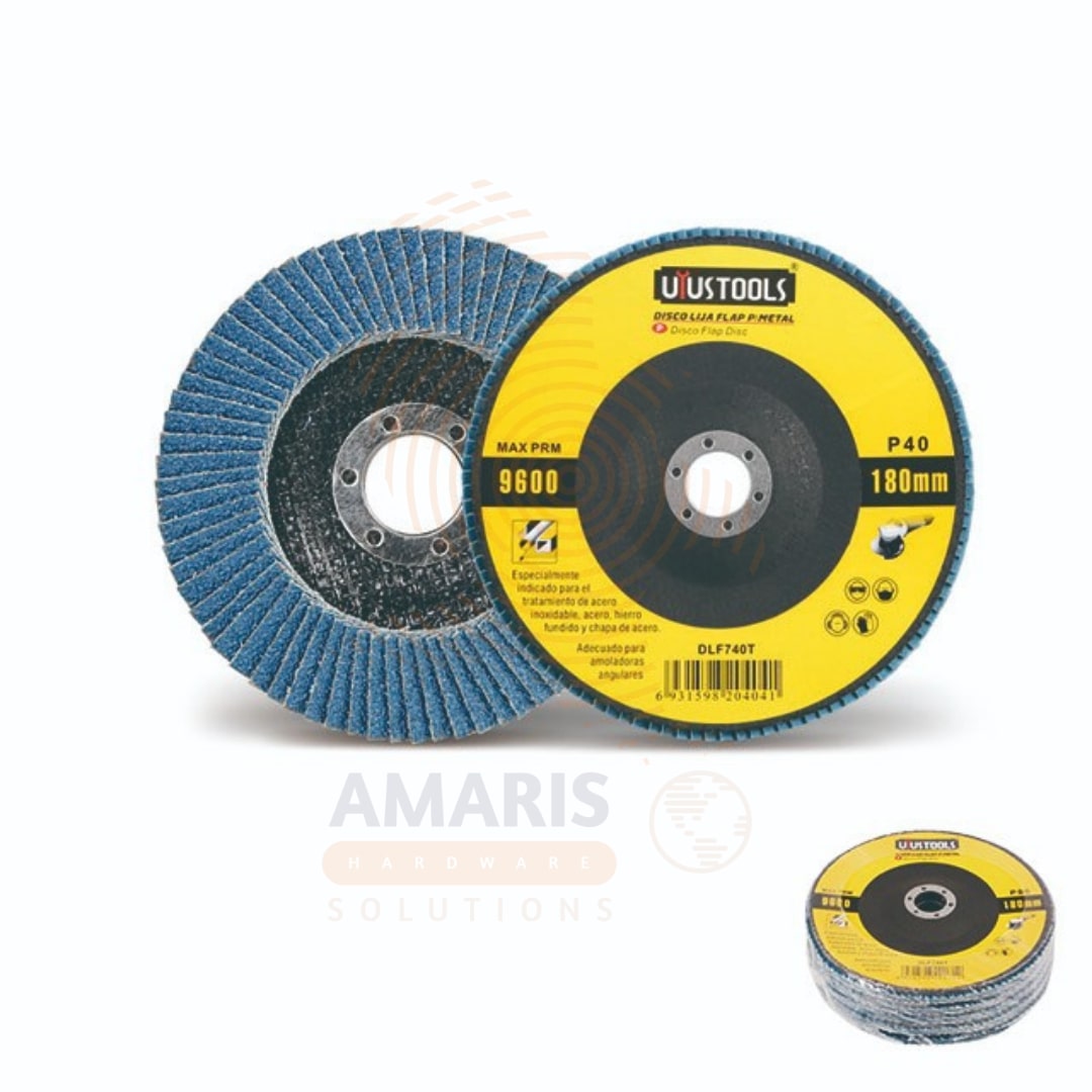 Cymbal Type Flap Disc 9000RPM 40 GRIT amaris hardware