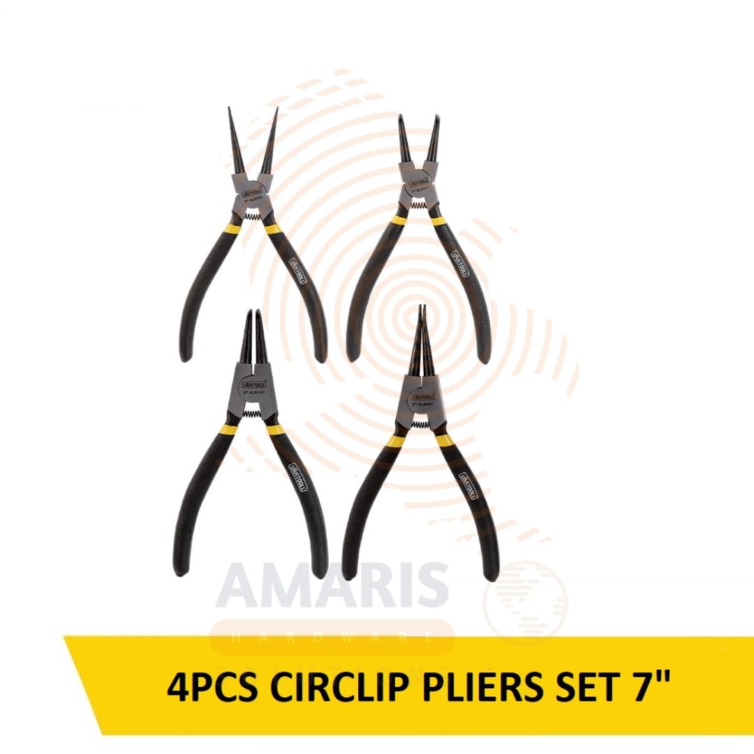 Uyus 4 pcs circlip pliers set 5'' amaris hardware