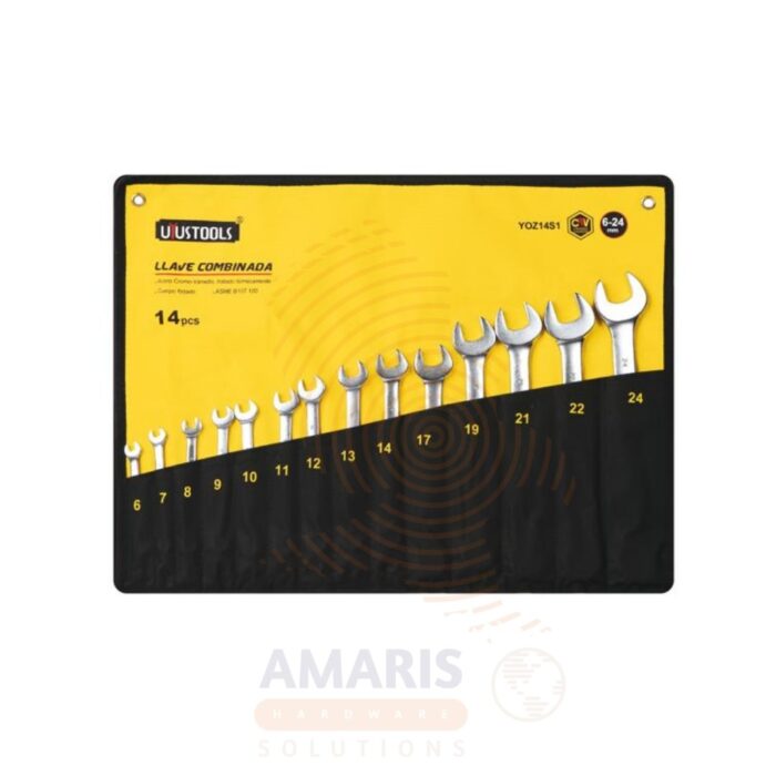 14 pcs Combination Spanners Set amaris hardware