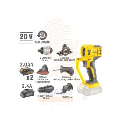 6 in 1 Cordless Multi tool - 20v amaris hardware