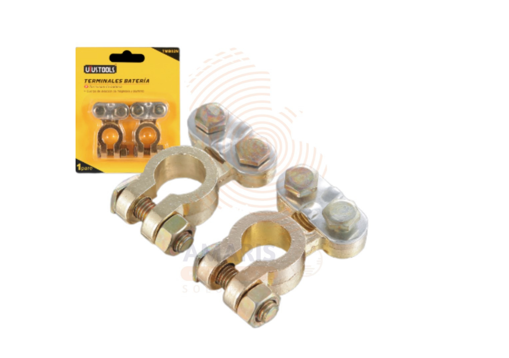 2 pcs Battery Clamps Set Amaris Hardware