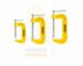 3 pcs set G-Clamp Light Amaris Hardware