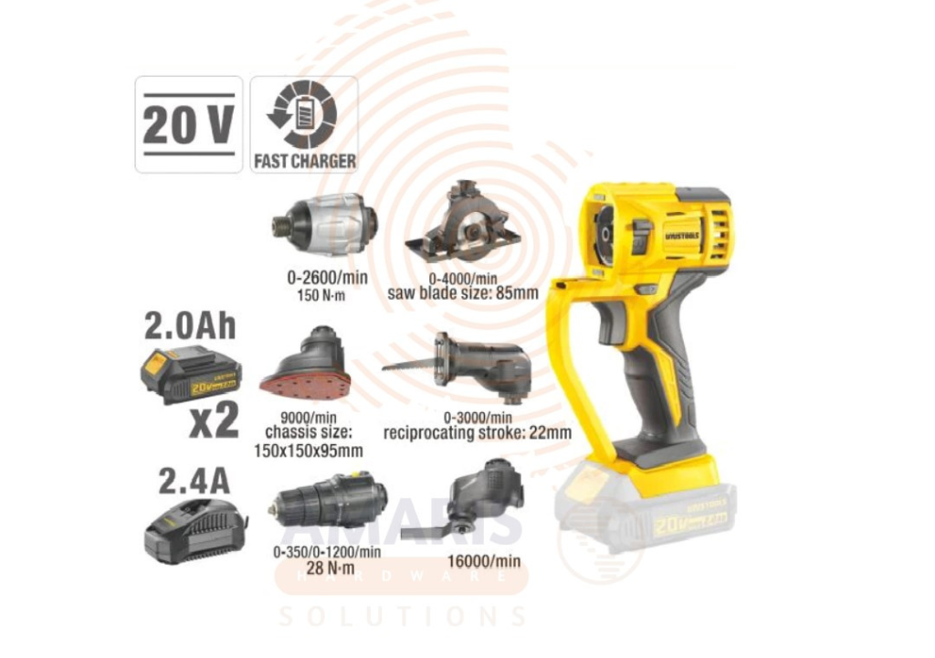 6 in 1 Cordless Multi tool Amaris Hardware