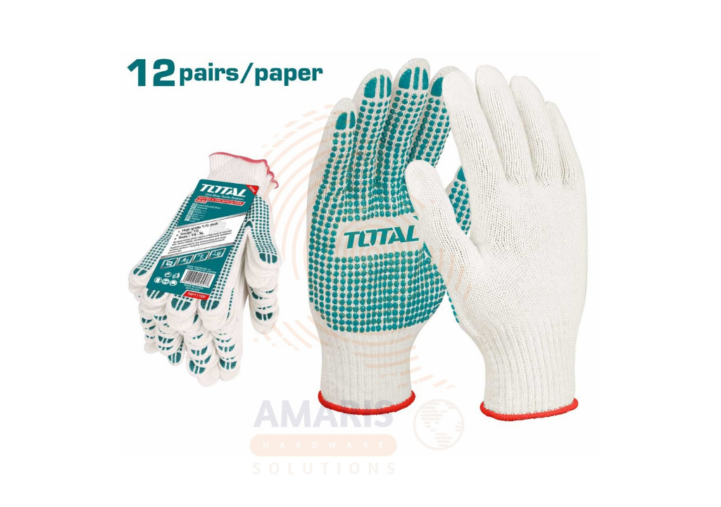 Knitted & pvc dotted Gloves Amaris Hardware