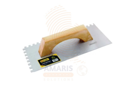 Plastering Trowel with Teeth – Wood Handle Amaris Hardware
