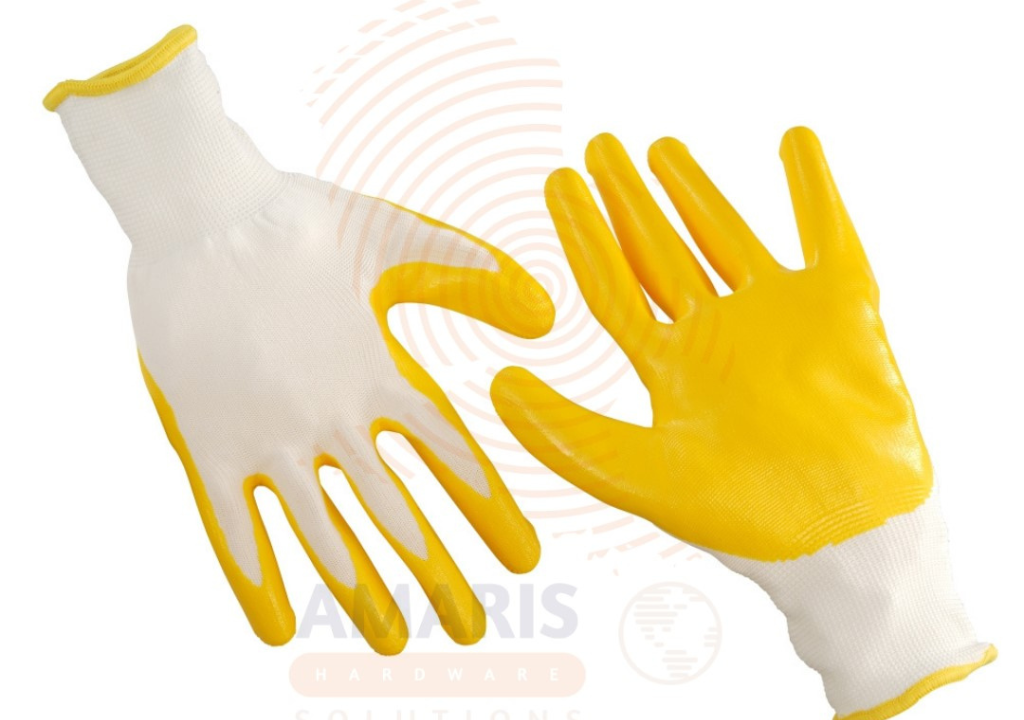 Rubber Coated Gloves(Yellow) Amaris Hardware Rubber Coated Gloves(Yellow) Amaris Hardware