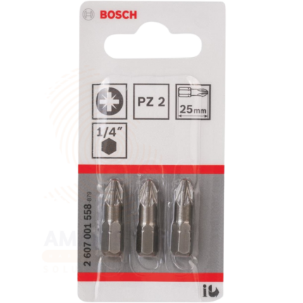 Bosch Extra Hard PZ2 Screwdriver Bit Amaris Hardware Solutions